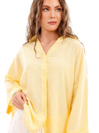Oversized Linen Sequin Shirt