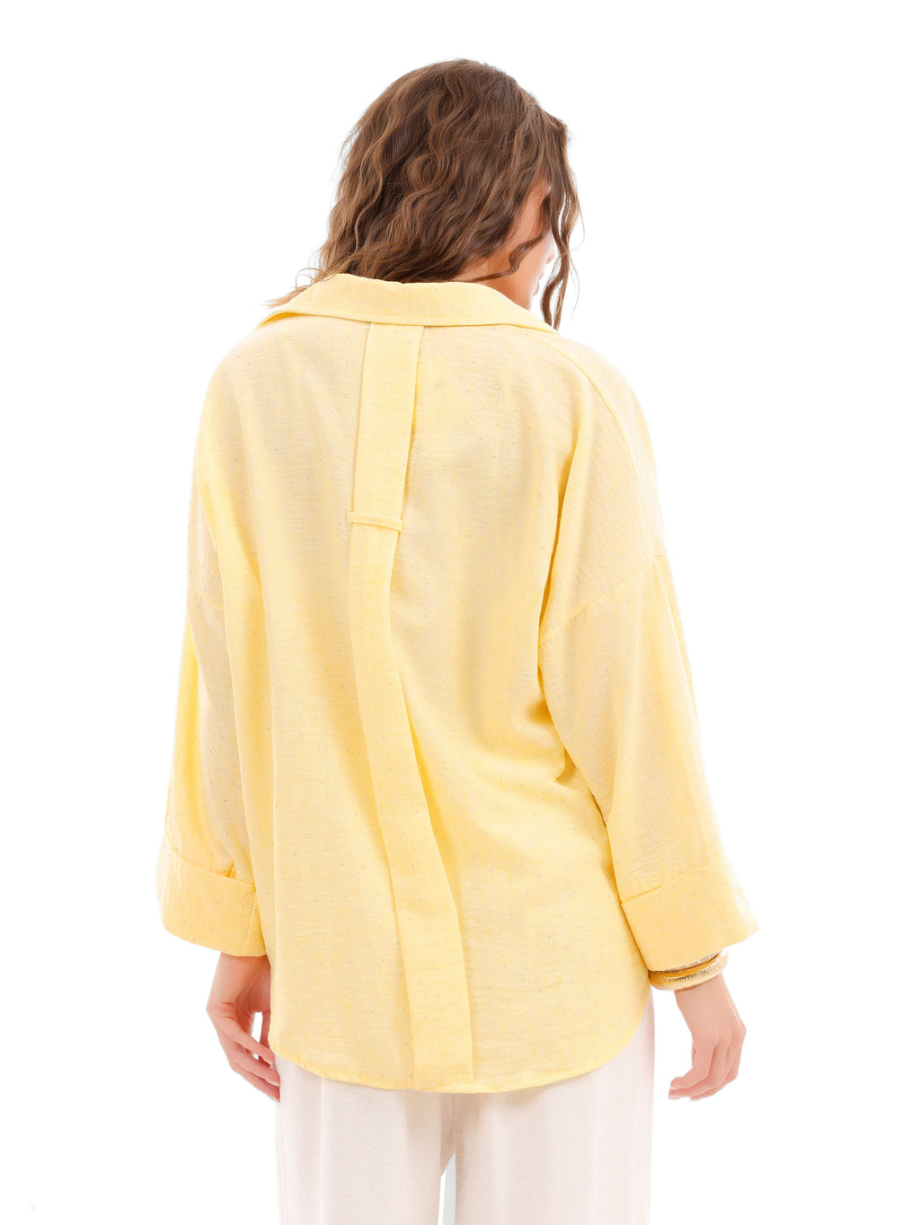 Oversized Linen Sequin Shirt