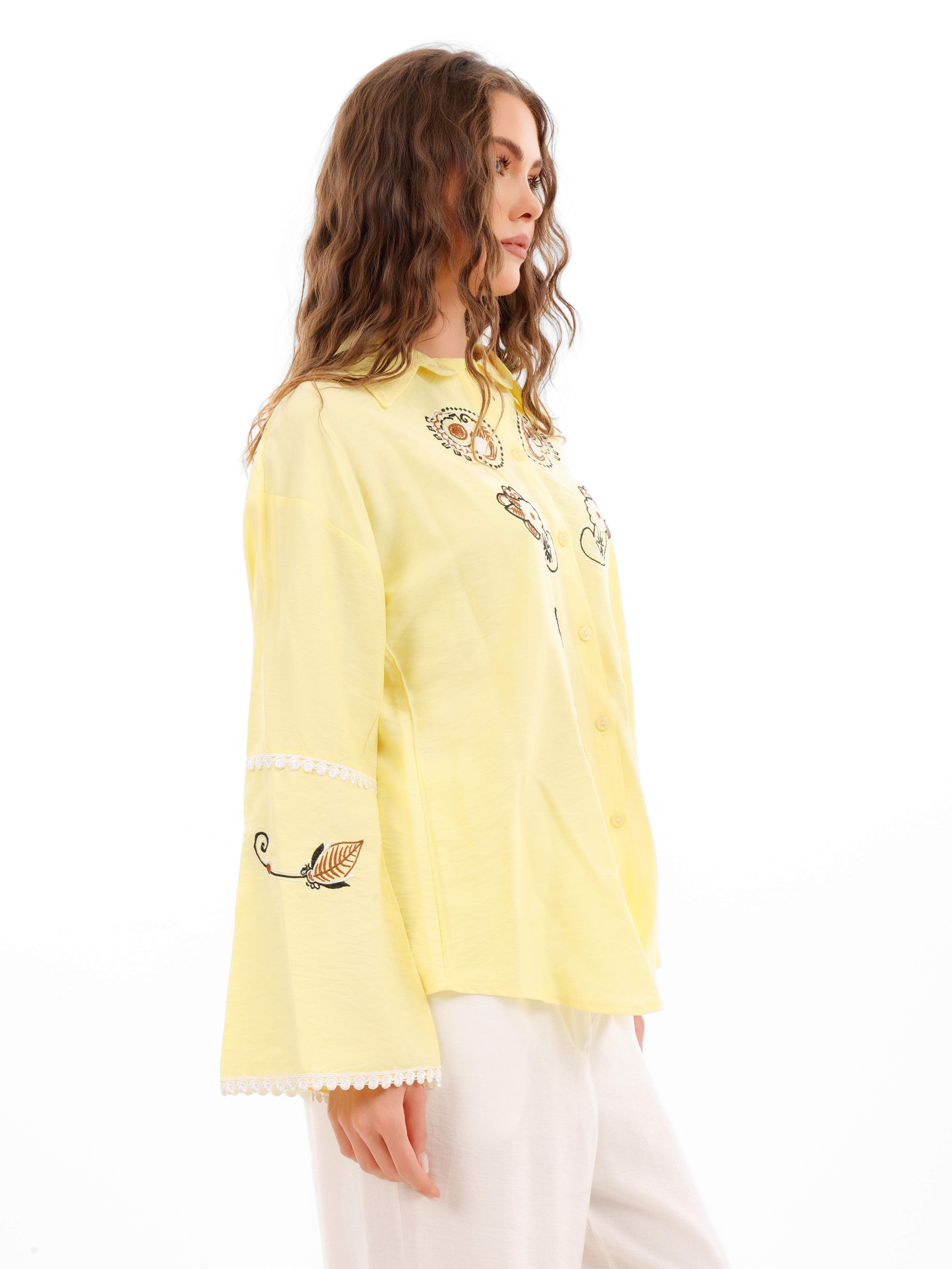 Embroidered Soft Linen Shirt
