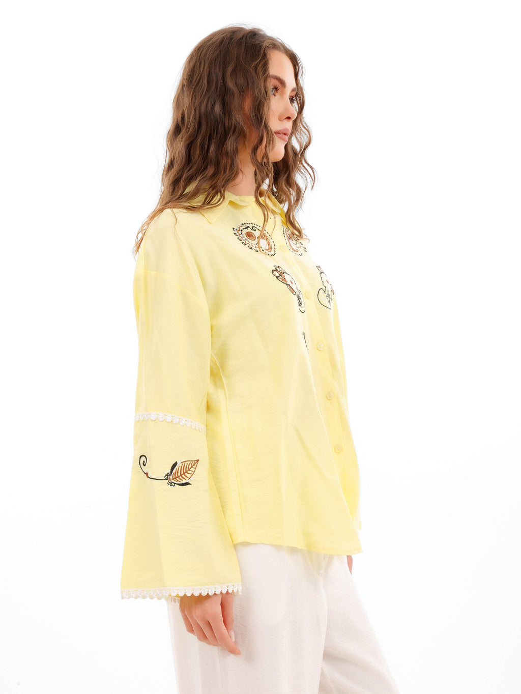 Embroidered Soft Linen Shirt