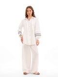 Embroidered Soft Linen Shirt