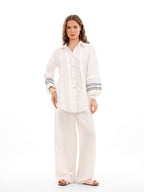Embroidered Soft Linen Shirt