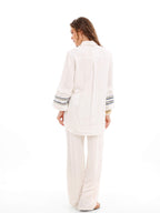 Embroidered Soft Linen Shirt