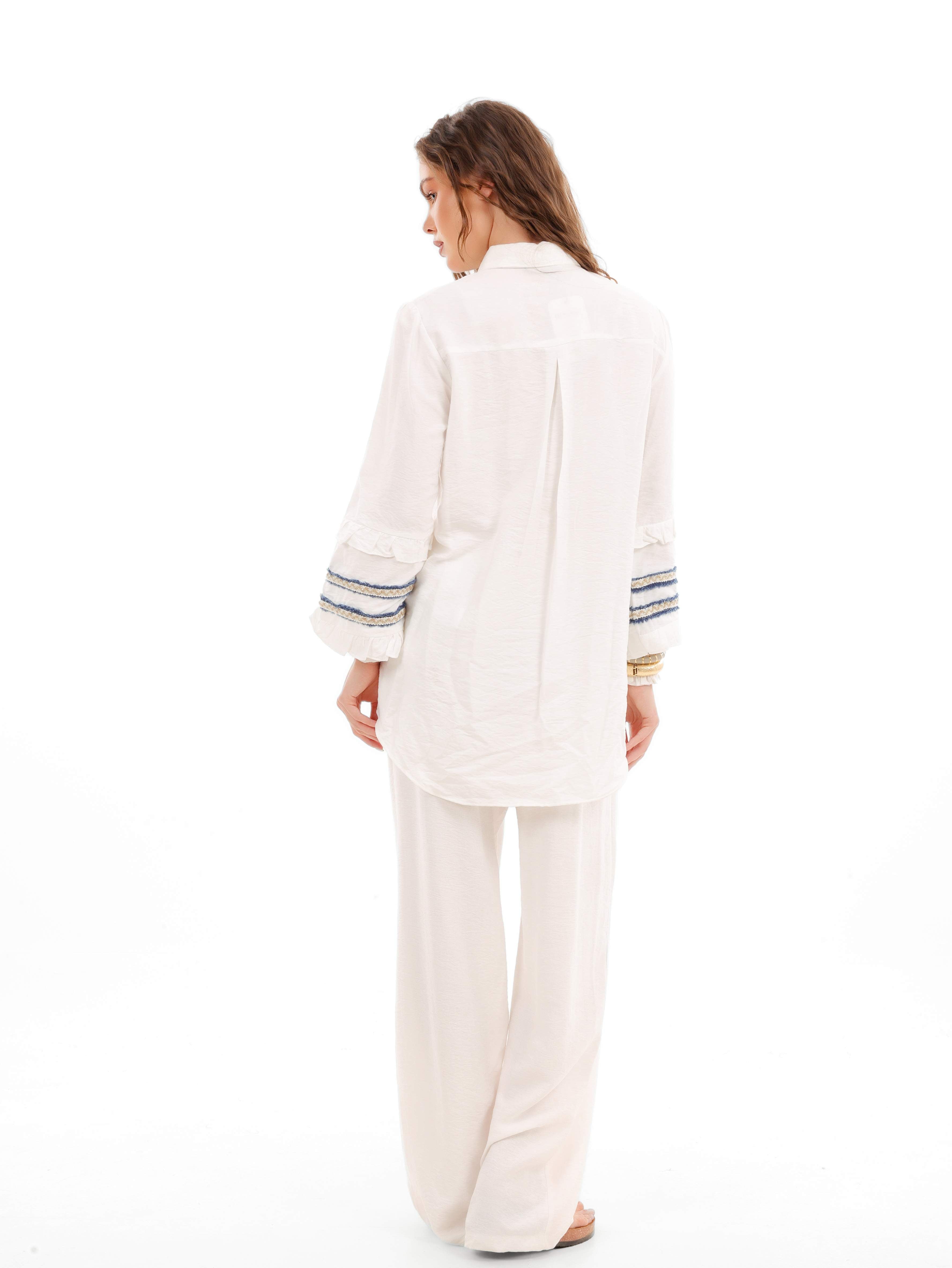 Embroidered Soft Linen Shirt
