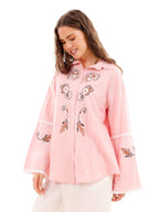 Embroidered Soft Linen Shirt