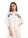 Embroidered Soft Linen Shirt