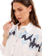 Embroidered Soft Linen Shirt