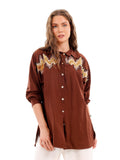 Embroidered Soft Linen Shirt