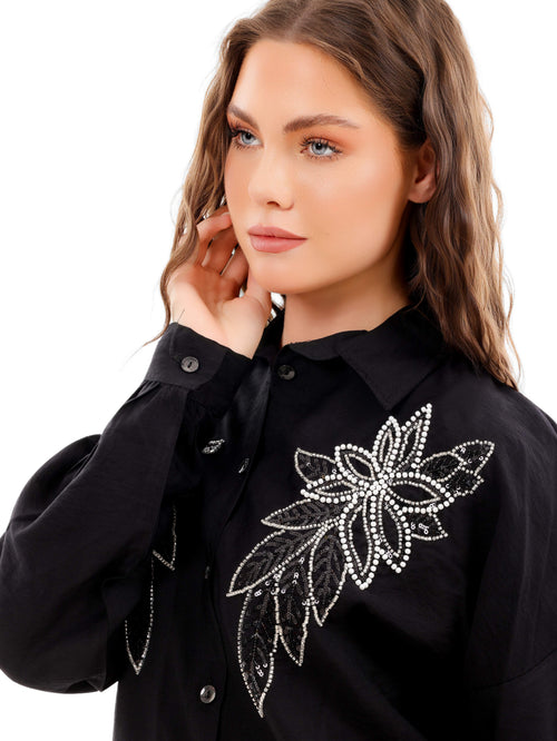 Embroidered Soft Linen Shirt