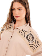 Embroidered Soft Linen Shirt