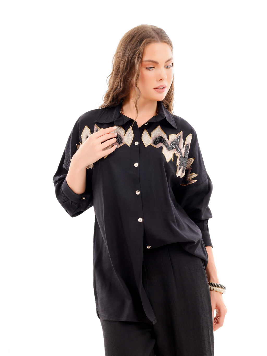 Embroidered Soft Linen Shirt